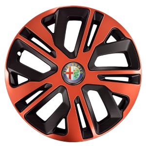 Set 4 Capace Roti 15 inch (R15), Raven Cupru-Negru Compatibil Cu Alfa Romeo
