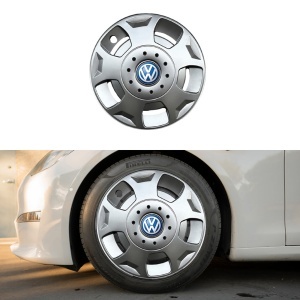 Set 4 capace roti 15 inchi (R15) compatibile cu Volkswagen model - 342, Sigla Albastra - Img 3