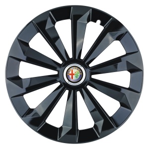 Set 4 Capace Roti 15 inchi (R15) Fame Negru, Compatibile Cu Alfa Romeo - Img 3