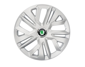 Set 4 Capace Roti 15 inchi (R15) Raven Gri, Compatibile Cu Skoda