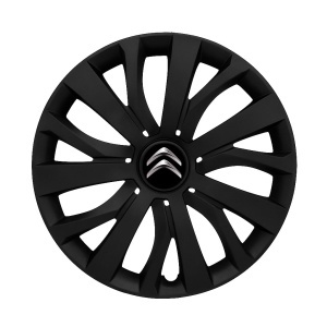 Set 4 capace roti 16 inch (R16) compatibile CITROEN, Model - 432 Black Edition