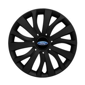 Set 4 capace roti 16 inch (R16) compatibile FORD, Model - 432 Black Edition