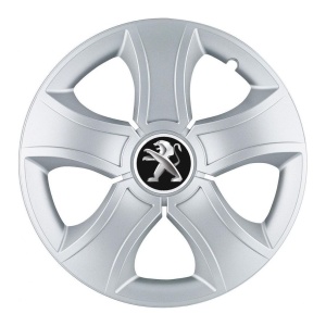 Set 4 Capace Roti 16 inchi (R16) Bis Gri, Compatibile Cu Peugeot - Img 3