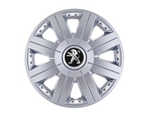 Set 4 capace roti 16 inchi (R16) Cosmos Gri, Compatibil Cu Peugeot