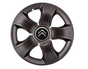 Set 4 capace roti Bis Negru R15 pentru gama auto Citroen - Img 1