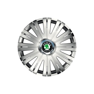 Set 4 capace roti Cu Inel Cromat Active R15 Compatibil Cu Skoda
