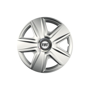 Set 4 capace roti Cu Inel Cromat Esprit R14 Compatibil Cu Fiat