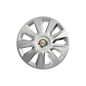 Set 4 capace roti Cu Inel Cromat Stratos R16 Compatibil Cu Alfa Romeo