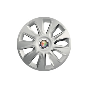 Set 4 capace roti Cu Inel Cromat Stratos R16 Compatibil Cu Alfa Romeo - Img 3