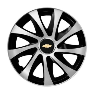 Set 4 capace roti Drift exrta Gri-Negru R14 Compatibil Cu Chevrolet - Img 3