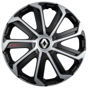 Set 4 Capace Roti Evo Gri-Negru R16, pentru RENAULT