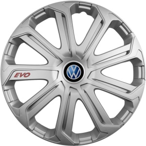 Set 4 Capace Roti Evo Gri R15, Pentru Volkswagen - Img 1