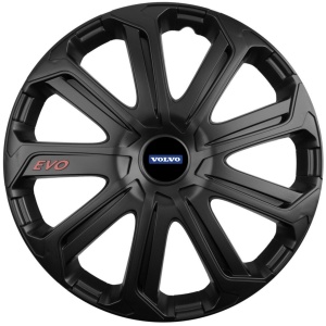 Set 4 Capace Roti Evo Negru R16, Pentru Volvo