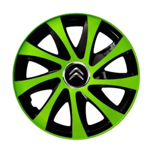 Set 4 capace roti Extra drift green R15 Compatibil Cu Citroen - Img 2