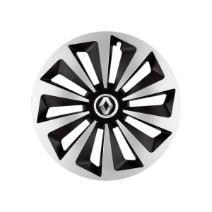 Set 4 capace roti Fox Gri-Negru R14 Compatibil Cu Renault - Img 3