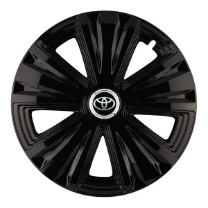 Set 4 capace roti Glory Negru R15 Compatibil Cu Toyota - Img 3