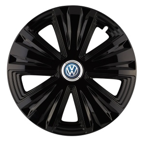 Set 4 capace roti Glory Negru R15 pentru gama auto Volkswagen - Img 1