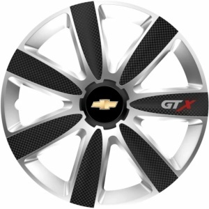 Set 4 Capace Roti GTX Carbon Gri-Negru R14, Pentru Chevrolet - Img 3