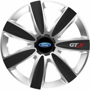 Set 4 Capace Roti GTX Carbon Gri-Negru R16, Pentru Ford