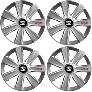 Set 4 Capace Roti GTX Gri R17, Pentru Seat - Img 2