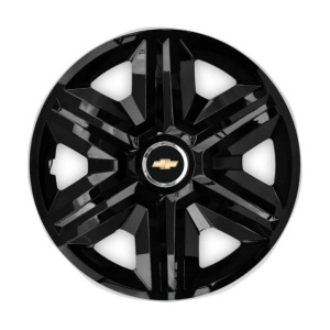 Set 4 capace roti Hubcaps fast black R15 Compatibil Cu Chevrolet - Img 3