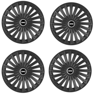 Set 4 capace roti Joy Negru R16 pentru gama auto Dacia Nou - Img 2