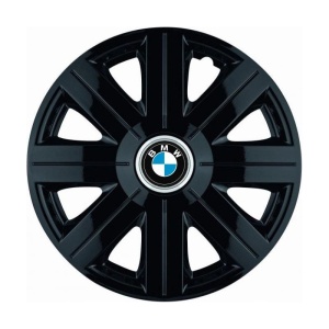 Set 4 Capace Roti, potrivite jantelor de R14, pentru BMW, model Cosmos Negru - Img 3