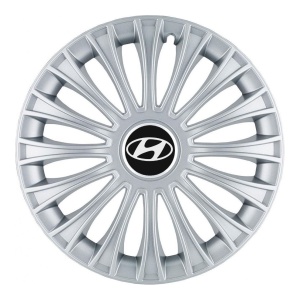 Set 4 Capace Roti, potrivite jantelor de R14, pentru Hyundai, model dino cromat - Img 3