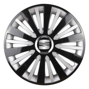 Set 4 Capace Roti, potrivite jantelor de R14, pentru Seat, model falcon dual - Img 3