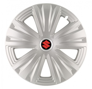 Set 4 Capace Roti, potrivite jantelor de R14, pentru Suzuki, model glory Gri