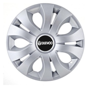 Set 4 Capace Roti, potrivite jantelor de R15, Compatibil Cu Daewoo, model top crom - Img 3