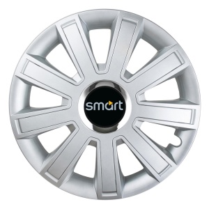 Set 4 Capace Roti, potrivite jantelor de R16, pentru Smart, model flash cromat