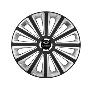 Set 4 capace roti R14 Compatibil Cu SsangYoung Trend Silver-Black - Img 3