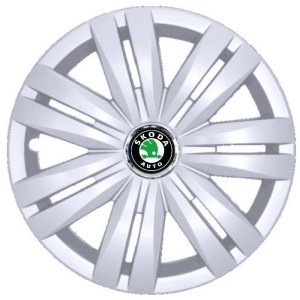 Set 4 Capace Roti R16, Potrivite Jantelor de 16 inch, Pentru Skoda, Model 427 - Img 3