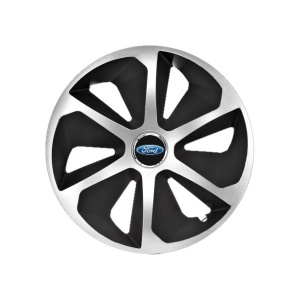 Set 4 capace roti Roco Gri-Negru R15 Compatibil Cu Ford - Img 3