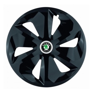 Set 4 Capace Roti Roco Negru R15, pentru Skoda - Img 4