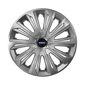 Set 4 capace roti Strong silver varnished R14 Compatibil Cu Volvo - Img 3