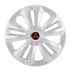 Set 4 Capace Roti Terra Gri R14, pentru Mitsubishi