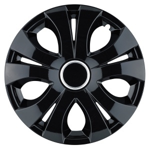 Set 4 Capace Roti Top Negru R15