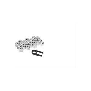 Set capace cromate, ornament pentru prezoane, 17mm - Img 3