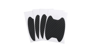 Set Folie pentru protectia vopselei sub manerul usii, 4 bucati , 80x80mm , Negru - Img 1