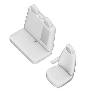 SET HUSE SCAUN UMBRELLA PENTRU VW CRAFTER (2+1) 2006-2015 - Img 2