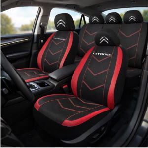 Set Huse Scaune Universale HLX6 Compatibile cu Citroen – Negru/Rosu - Img 2