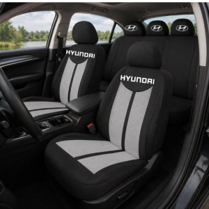 Set Huse Scaune Universale HLX7 Compatibile cu Hyundai– Negru/Gri - Img 2