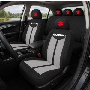 Set Huse Scaune Universale HLX7 Compatibile cu Suzuki– Negru/Gri - Img 2