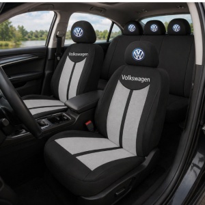 Set Huse Scaune Universale HLX7 Compatibile cu Volkswagen– Negru/Gri - Img 2