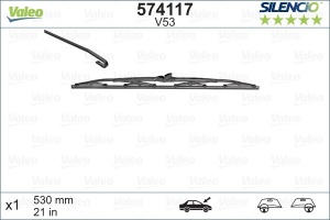Stergator Valeo Silencio Conventional Standard 530 Mm V53