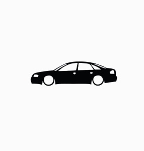 Sticker Audi A4 Berlina 15x4 cm, Creative Rey®