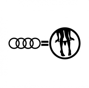 Sticker AUDI DROPPER 15 cm, Creative Rey®