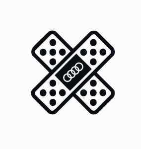 Sticker Audi Pansament 10x10 cm, Creative Rey®